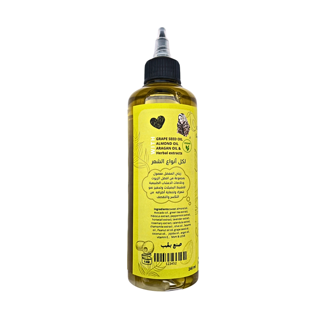 زيت نور المغذي المحفز لنمو الشعر | Noor Pure Blend Hair Growth Oil